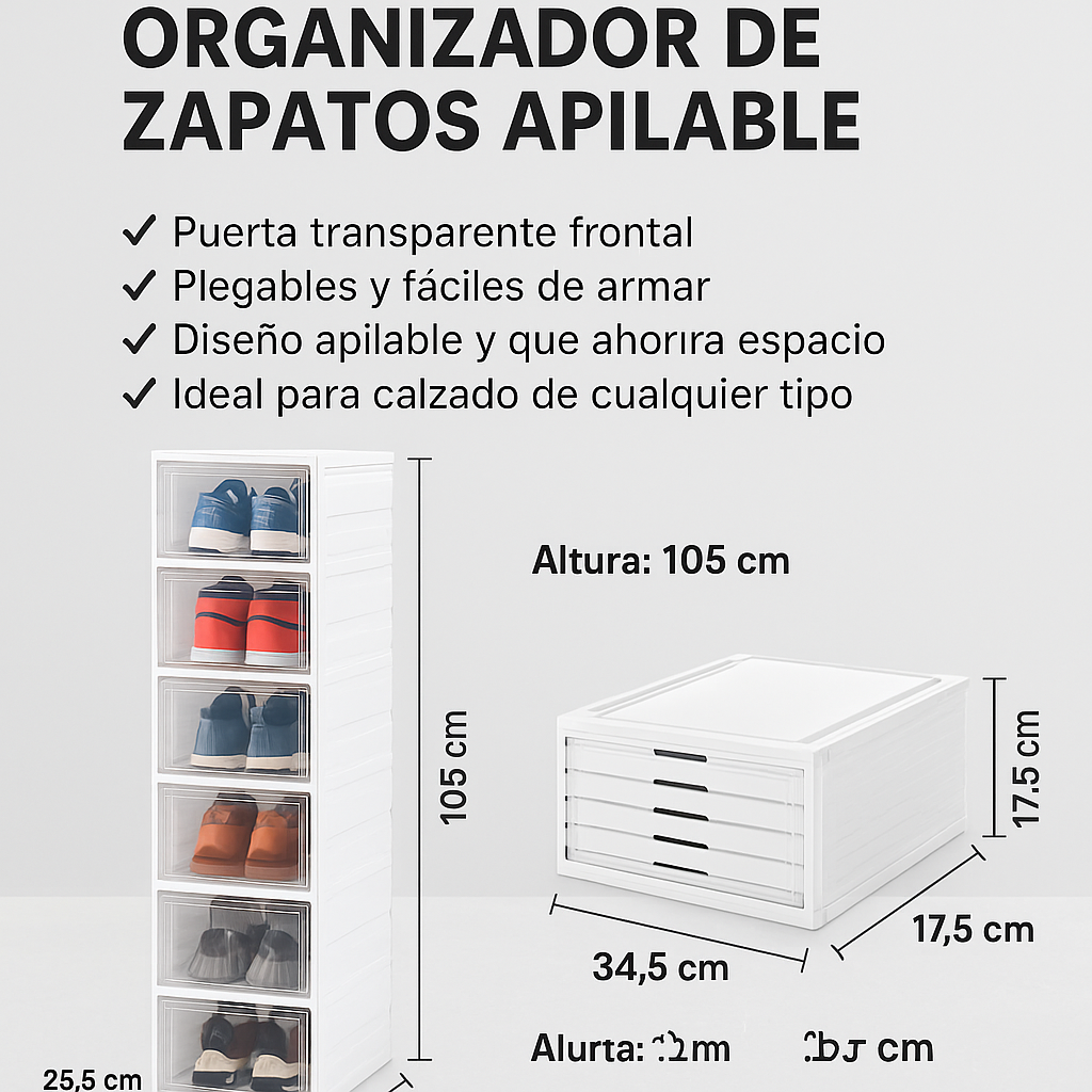 Organizador de Zapatos Apilable