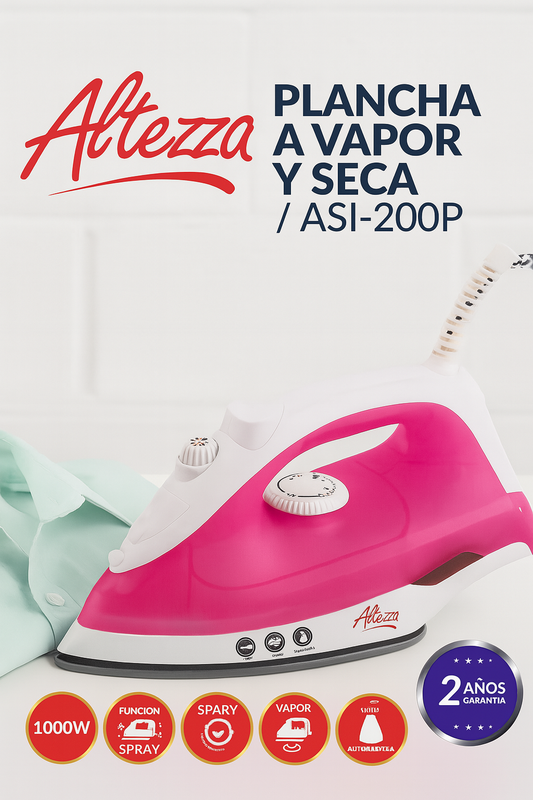 Plancha a Vapor y Seca Altezza