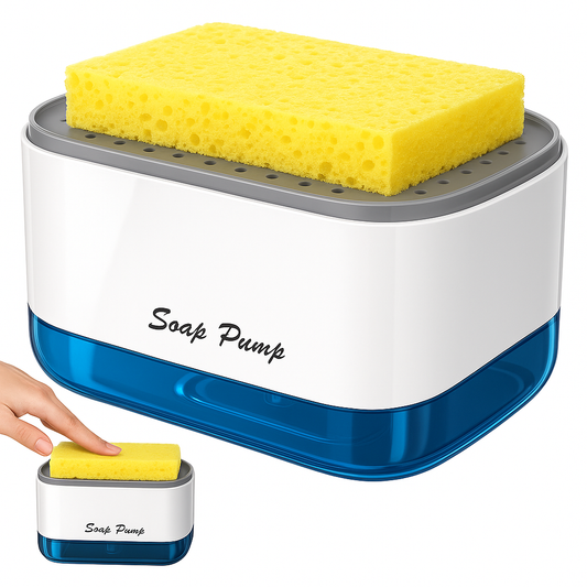 Dispensador de Jabón 2 en 1 con Esponja
