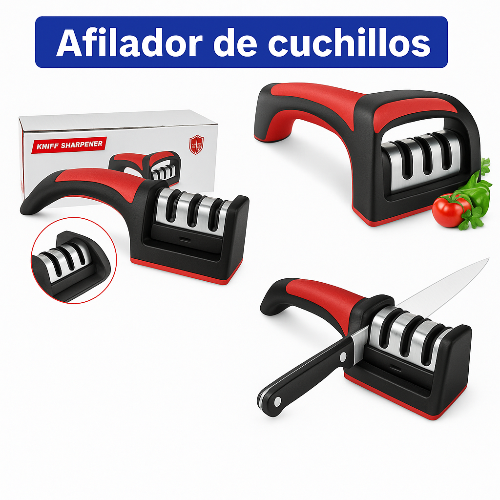 Afilador de Cuchillos 3 en 1