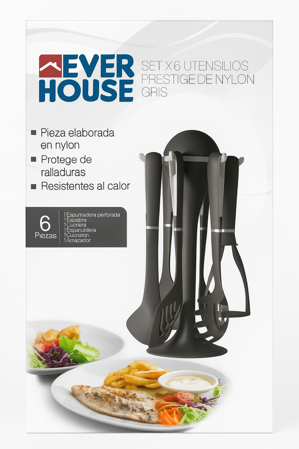 Set de Utensilios de Cocina Ever House – 6 Piezas