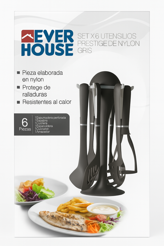 Set de Utensilios de Cocina Ever House – 6 Piezas