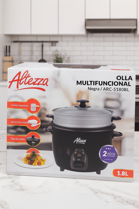 Olla Multifuncional Altezza – 1.8 Litros con Vaporera