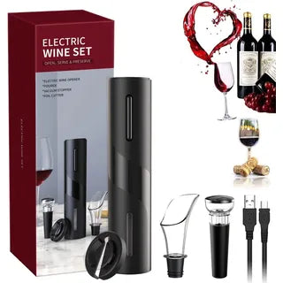Set Eléctrico para Vino 4 en 1