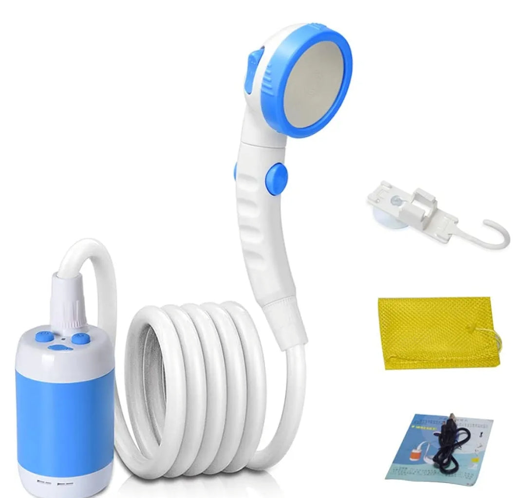 Ducha Portátil Eléctrica para Exteriores – Recargable y Fácil de Usar