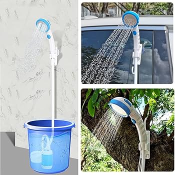 Ducha Portátil Eléctrica para Exteriores – Recargable y Fácil de Usar
