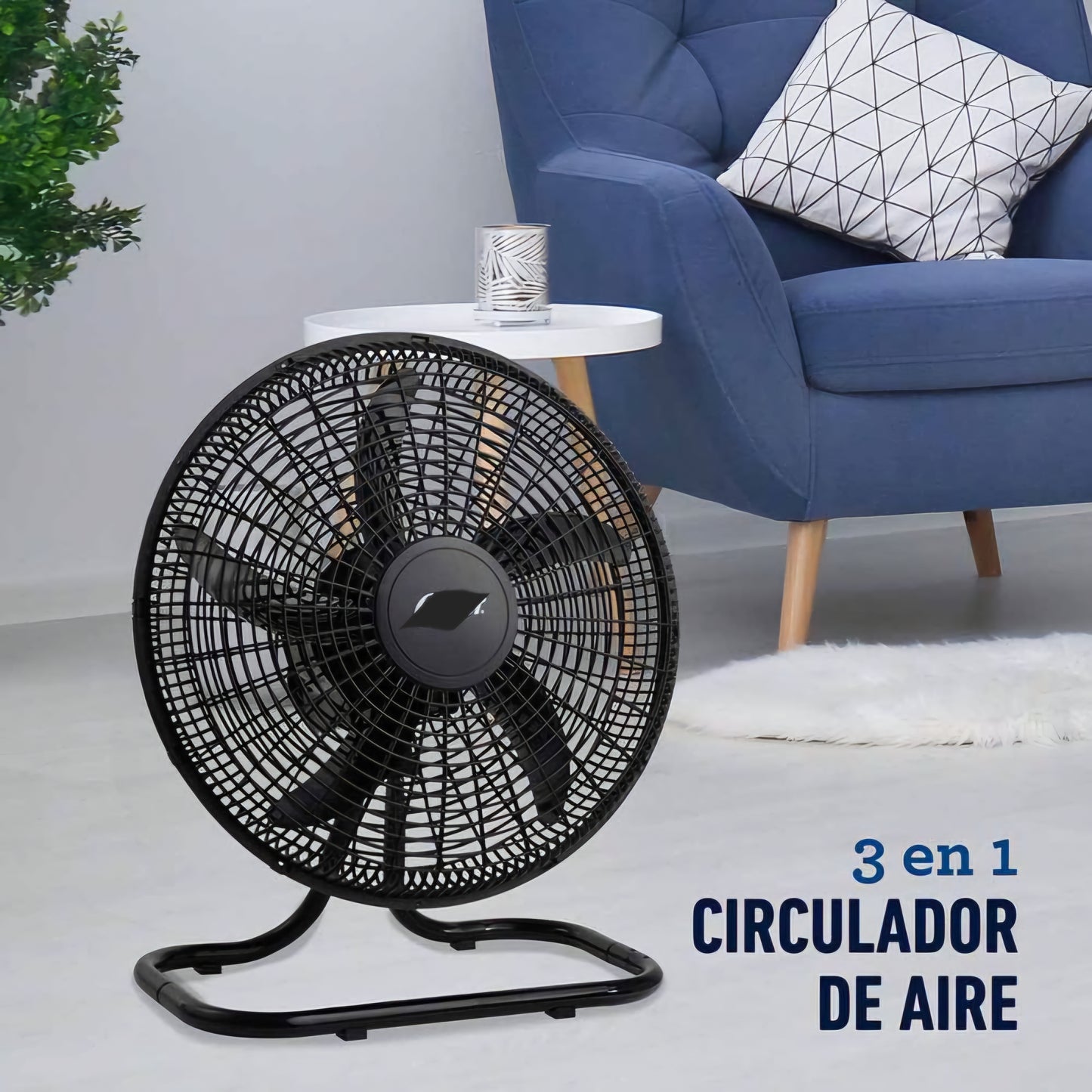 Ventilador 3 en 1 XHome con Base Reforzada – ¡Potencia y frescura a tu medida!