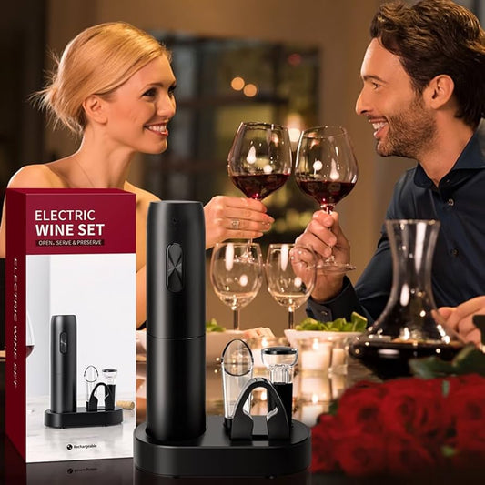 Set Eléctrico para Vino 4 en 1